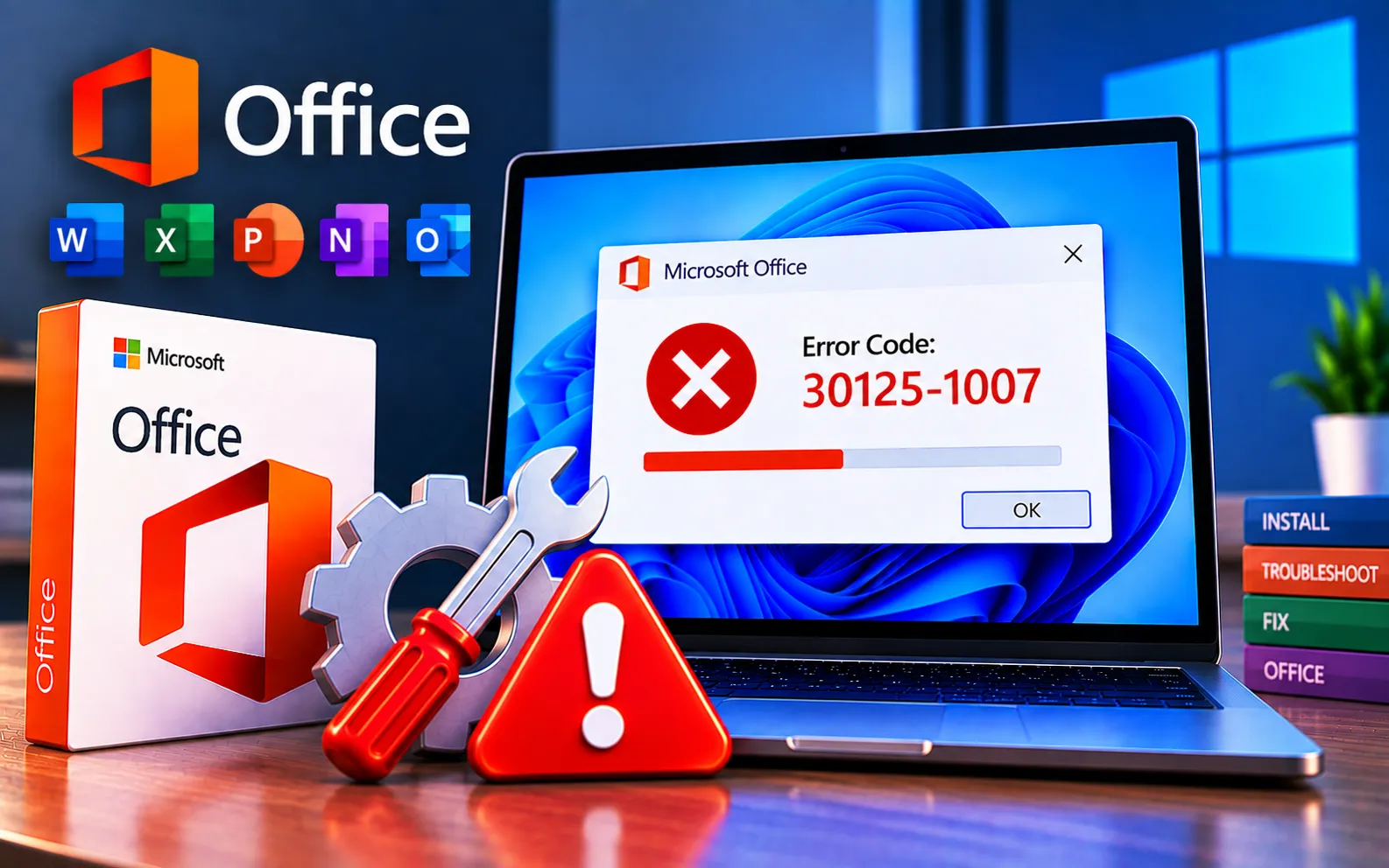 Microsoft Office Error Code 30125-1007 fix